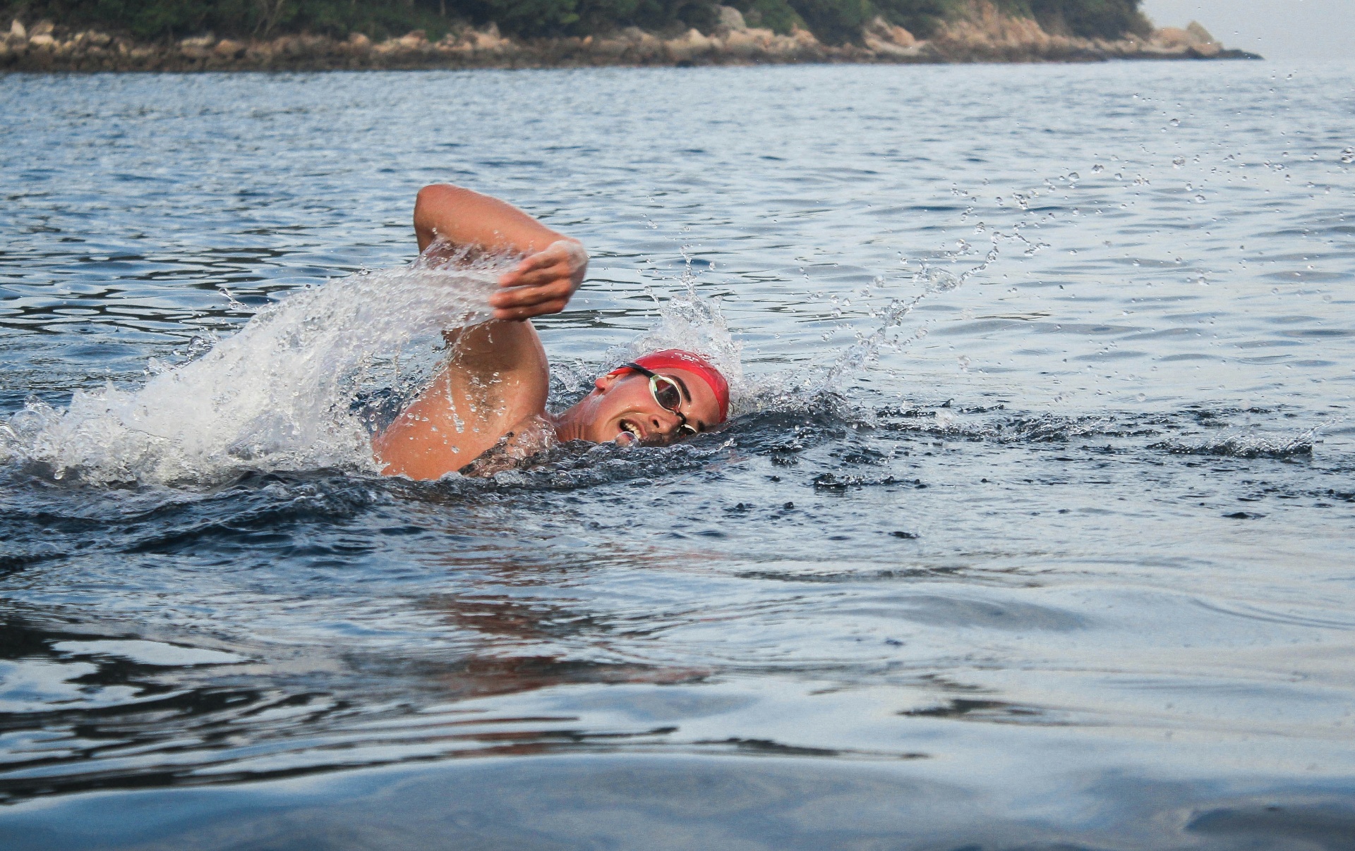 Nageuse en eau libre